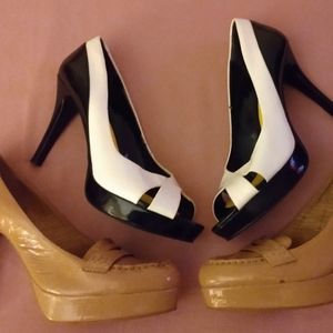 Women's Nine & Co Penny Loafer Pumps Platforms & Nine West peep toe pump heels